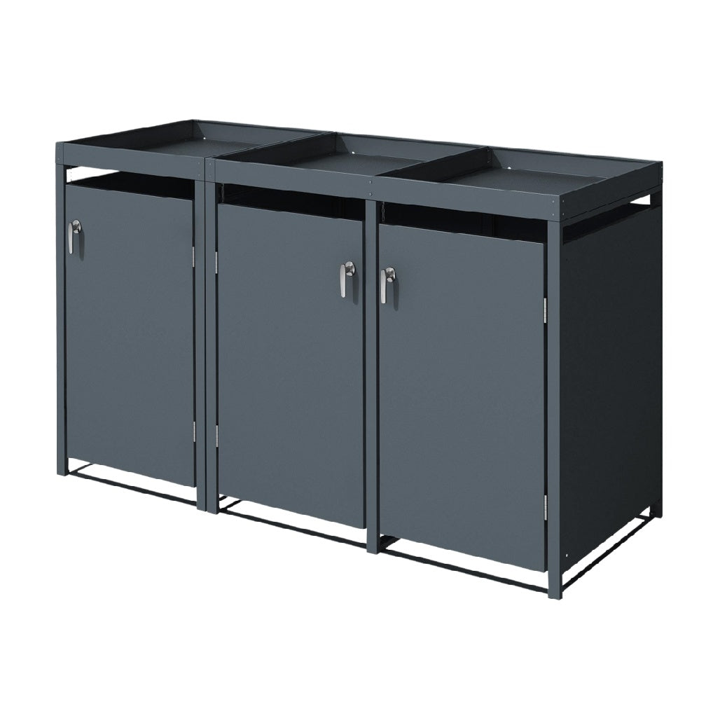 Storage Cabinet for Home Office in Metal - 120 x 40 x 80