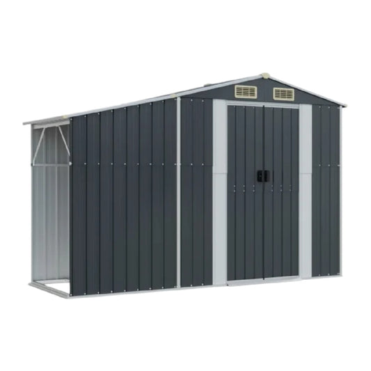 Metal garden shed for outdoor storage made of galvanized steel - 250 x 180 x 200