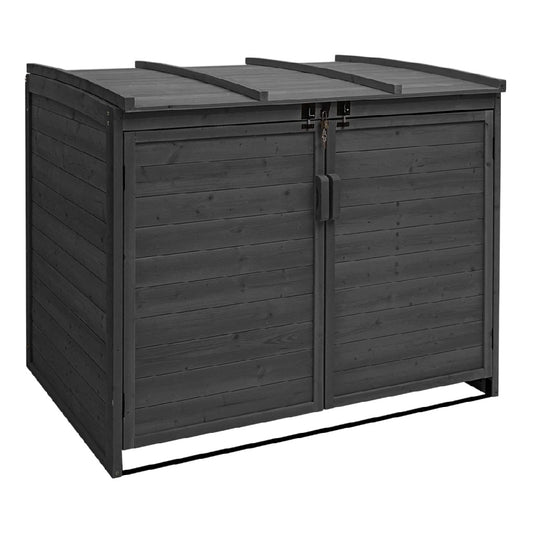 Outdoor storage shed for garden tools made of wood - 140 x 85 x 110