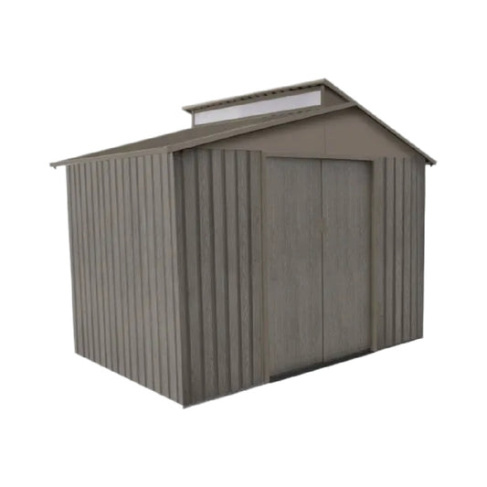 Metal Storage Shed for Garden Use in Galvanized Steel - 200 x 150 x 180